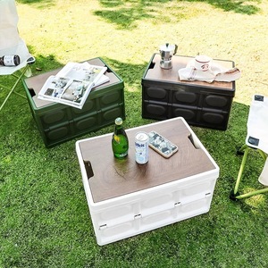 Caja de Almacenamiento Rectangular de Plástico para Exteriores, Organizador Plegable para Maletero de Coche, Caja de Almacenamiento Portátil para <span class=keywords><strong>Juguetes</strong></span> - Product Image 2