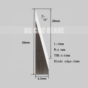Lame oscillante en carbure de tungstène AOKE JWEI IECHO RUKING RZCUT COMELZ ESKO KONGSBERG, lame vibrante CNC pour la découpe du cuir - Product Image 2