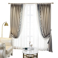 2024 Personnalisation Nouveau Design Rideau Panneau en Dentelle Macramé Élégant et Romantique Beige Gris pour Fenêtre de Salon et Chambre