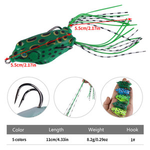 De alta calidad de serpiente señuelo de plástico suave de pesca Rana atraer - Product Image 2