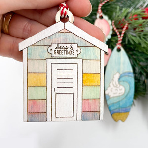 Tự làm bãi biển đồ trang trí Giáng sinh ven biển Cây giáng sinh đồ trang trí Cowgirl ven biển kỳ nghỉ Nhiệt Đới Trang trí quà tặng cho lướt sóng người bạn - Product Image 4