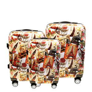 Ensemble de 3 valises PC au design moderne avec roulettes pivotantes, <span class=keywords><strong>valise</strong></span> rigide durable, sac de voyage, vente en gros directe d'usine - Product Image 3
