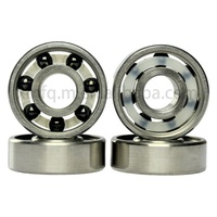 Rodamientos de Cerámica Híbrida Negros de Acero Inoxidable de Alta Velocidad Si3N4 608 627 para Patines en Línea y Quad