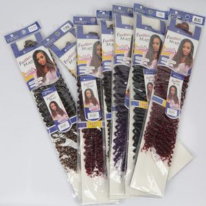 Cheveux synthétiques pour tresses, style Water Wave, <span class=keywords><strong>Passion</strong></span> <span class=keywords><strong>Twist</strong></span>, ondulés, ombrés, pour tresses papillon effet vieilli - Product Image 6