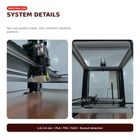Nouvelle imprimante 3D industrielle grand format avec système de guidage linéaire de précision en alliage d'aluminium, garantie 1 an, connectivité USB pour les applications de grande taille