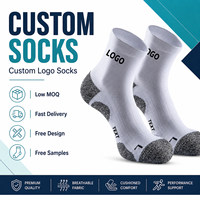 Chaussettes de sport pour hommes personnalisées de haute qualité, douces et confortables, avec logo personnalisé, chaussettes de randonnée en coton tricoté pour le sport et la course à pied