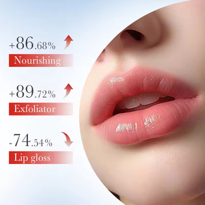 Gommage pour les lèvres à la fraise, à l'avocat et à l'orange, marque privée, nettoyage doux, adoucissement de la peau des lèvres, éclaircissement des ridules, éclaircissement de la couleur - Product Image 2