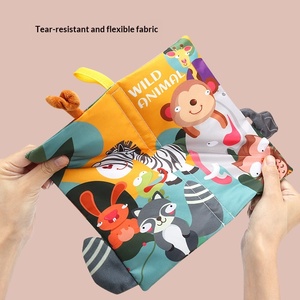 Libro <span class=keywords><strong>de</strong></span> tela transfronterizo superventas <span class=keywords><strong>para</strong></span> bebés <span class=keywords><strong>de</strong></span> 0 <span class=keywords><strong>a</strong></span> 3 <span class=keywords><strong>a</strong></span>ños, juguete <span class=keywords><strong>de</strong></span> animales tridimensional <span class=keywords><strong>de</strong></span> poliéster resistente <span class=keywords><strong>a</strong></span> desgarros, libro temprano. - Product Image 2