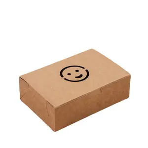 Factory direct supply creative kraft paper lunch box Korean style fried chicken lunch food takeaway paper box