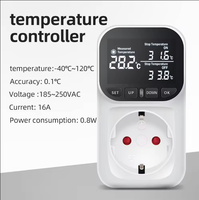 Taşınabilir zamanlayıcı soket VA050EU otomatik sıcaklık kontrol cihazı soket LCD termostat buzdolabı için