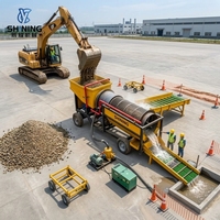 Trommel d'or compact pour l'extraction aurifère de petite capacité