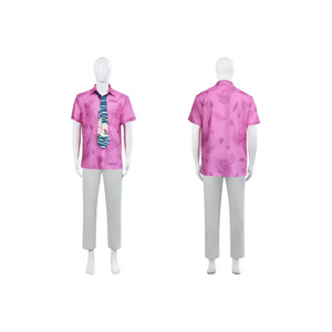Camisa de cosplay de Nick Wilde con corbata, estilo hawaiano, disfraz de verano para hombre adulto, tela popelina - Product Image 2