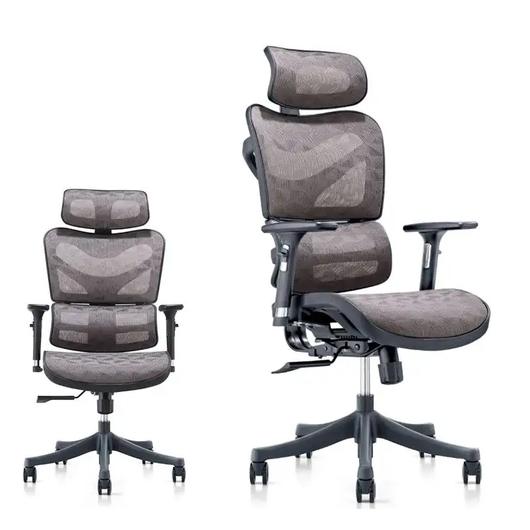 Cadeira de escritório de malha do computador, cadeirinha de escritório 3d, apoio do braço ajustável, alto, costas ergonômicas