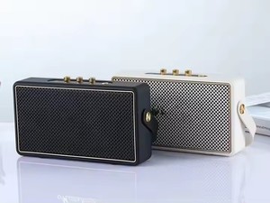 XB New Retro Vintage Mini Wireless <span class=keywords><strong>Bluetooth</strong></span> Altavoces portátiles Home Wood Woofer Audio Bass Feature Voice Control Radio Support - Product Image 2