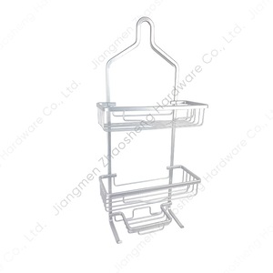 Estante de Almacenamiento para Cabezal de Ducha de Aluminio, 3 Niveles, Rectangular, Montado en la Pared, Sin Necesidad de Perforación, Plateado, para Baño - Product Image 5