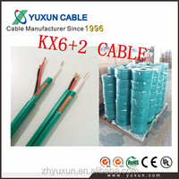 Câble coaxial standard du Maroc français KX6 KX7 KX8 avec la veste de PVC pour la caméra de télévision en circuit fermé