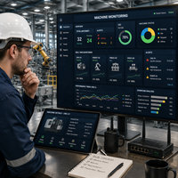 Développement de logiciels de surveillance des machines, analyse des équipements industriels, tableau de bord en temps réel, solution cloud