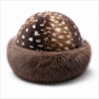 Chapeau d'hiver de luxe personnalisé en fausse fourrure pour femme, bonnet cosaque moelleux avec bordure en fourrure veloutée, confortable style scandinave Hygge