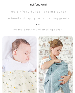 Kangobaby Outdoor Portable Towel <strong>Sling</strong> Anti-light Baby <strong>Breastfeeding</strong> Cover Muslin Cotton Nursing Cover - Product Image 5