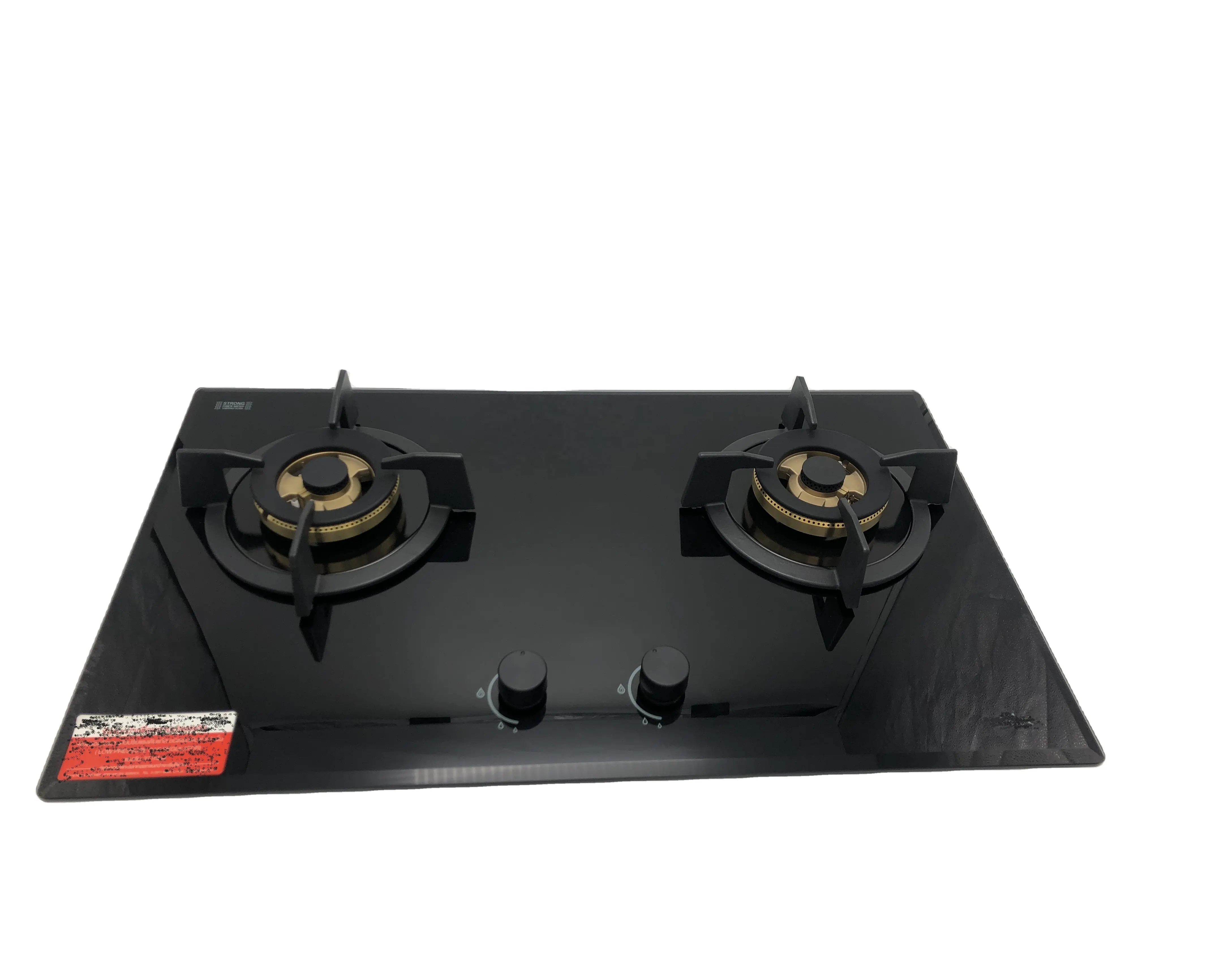 OEM उत्पादन 2 बर्नर में बनाया ग्लास cooktop