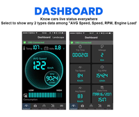 Dongle Bluetooth OBD2 BLE327, Compatible con Estadísticas de Viaje y Recordatorios de Mantenimiento, Compatible con OBD2