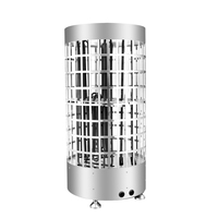 Poêle de sauna électrique en acier inoxydable creux avec contrôleur interne pour salle de sauna domestique, chauffe-eau à vapeur sèche