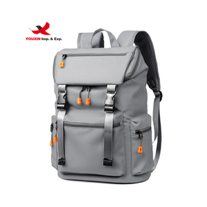Factory Wholesale Office Computer Day Pack Durable <b>Waterproof</b> <b>Black</b> and Gray Laptop <b>Backpacks</b> - Product Image 2