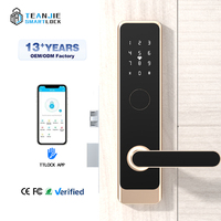 Cerradura Inteligente para Puerta con Aplicación TTLock, Cerradura Eléctrica Inteligente con Software de Gestión Hotelera Gratuito, Tarjeta de Acceso, Contraseña, Cerradura para Puerta de Hotel