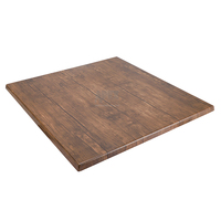 Plateau de table en mélamine motif pierre carrée, résistant aux chocs, pour restaurants, cafés et mobilier de salle à manger (vente en gros)
