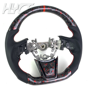 Pour accessoire intérieur de voiture de volant en Fiber de carbone forgé pour Subaru Evolution EVO 10w Rx STI - Product Image 3