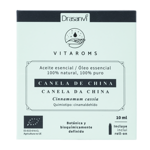 Vitaroms Drasanvi 10 ml Aceite Esencial de Canela China Orgánica Hidratante, Incienso, Almizcle Blanco, Mirra, Pomelo, Geranio 1L - Product Image 1