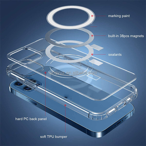 <span class=keywords><strong>Coque</strong></span> de téléphone magnétique <span class=keywords><strong>transparente</strong></span> antichoc en acrylique avec recharge sans fil pour <span class=keywords><strong>iPhone</strong></span> 12 <span class=keywords><strong>13</strong></span> 15 16 - Product Image 3