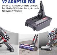 Adaptateur de batterie adapté à la batterie Makitas 18V Lithiun ion Convertir en batterie pour aspirateur V7 Dyson