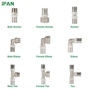 Raccords multicouches IFAN OEM pour tuyaux PEX-AL-PEX, raccords multicouches Tubo Multicapa, raccords à sertir Pressfitting U <span class=keywords><strong>TH</strong></span> en laiton pour tuyaux PEX - Product Image 6