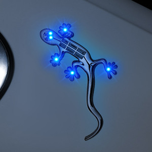 Luz de Advertencia Solar LED para <span class=keywords><strong>Coche</strong></span> y Moto, Luz Trasera Anticolisión, Decoración Gecko, Adhesivo Trasero para <span class=keywords><strong>Coche</strong></span>, Modelo 01 - Product Image 2