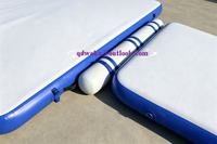 Plateforme flottante gonflable sur mesure en PVC Drop Stitch avec échelle en acier inoxydable