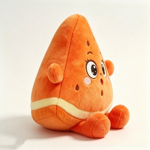 Peluche Personalizado de Rodaja de Naranja, Adorable Almohada de Peluche de Fruta, Suave Peluche de Dos Tonos Naranja y Crema - Product Image 2