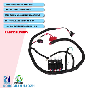 HZEMS配線ハーネス防水航空プラグセンサーM12-4 5 6 8 12ポール男性と女性シールド付きPVCケーブルワイヤーアセンブリ - Product Image 1