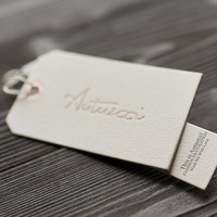 Étiquettes volantes écologiques bon marché, impression de Logo personnalisé pour vêtements, sacs, chaussures, vente en gros