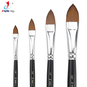 Yihuale – Lot de 4 pinceaux ovales pour aquarelle, type langue de chat, pour adultes, pour peinture florale et pétales, pour artistes - Product Image 1