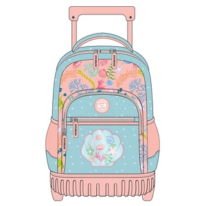 Mochila con Ruedas KIG 2026 de Diseño, de Alta Calidad OEM, con Estampado, para Niñas, Juego de Mochilas Escolares con 2 Ruedas - Product Image 1