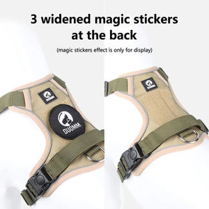 Reflektif dapat diatur sedang besar tali leher Harness anjing kain Oxford rompi hewan peliharaan pelatihan anjing berjalan anjing - Product Image 4