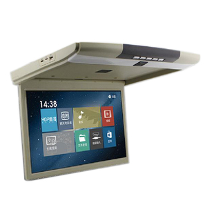 Moniteur de voiture rabattable <span class=keywords><strong>pour</strong></span> télévision, écran rabattable de 15,4 pouces, système multimédia vidéo <span class=keywords><strong>pour</strong></span> sièges arrière, affichage au plafond - Product Image 3