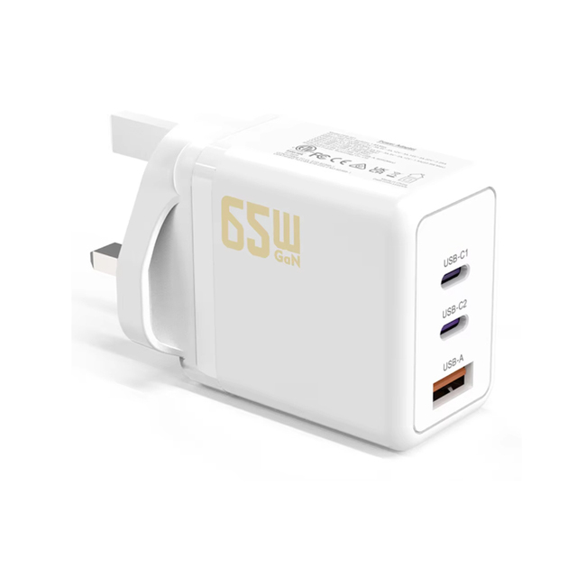 Universal PD 65W USB Type C Charger Fast Charging Desktop Block EU US UK Plugs 65W GaN USB Cell Phone Charger for Laptop PD 3.0