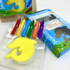 6 màu sắc bồn tắm bút chì màu có thể giặt dễ dàng làm sạch bút chì màu đầy màu sắc bồn tắm đánh dấu Đồ chơi tắm bút chì màu tắm sơn - Product Image 5