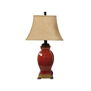 अमेरिकी बेडरूम बेडसाइड टेबल लैंप सरल आधुनिक गर्म कमरे में रहने वाले सोफे सजावटी दीपक रोमांटिक गर्म प्रकाश चीनी मिट्टी टेबल लैंप - Product Image 1
