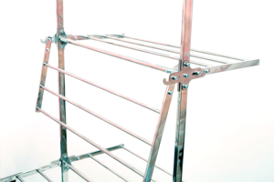Séchoir à linge pliable à double niveau en acier inoxydable, idéal pour salle de bain et salon – Meilleures ventes à <span class=keywords><strong>prix</strong></span> réduit - Product Image 5