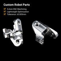 Piezas de Articulación de Muñeca y Tobillo para Robot Humanoide, Mecanizadas por CNC de 5 Ejes, de Aluminio de Alta Precisión, Personalizadas