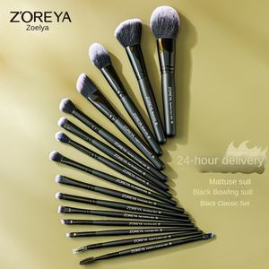 <span class=keywords><strong>ZOREYA</strong></span> Juego de <span class=keywords><strong>brochas</strong></span> de maquillaje de 15 piezas, venta al por mayor, herramientas de belleza facial, sombra de ojos negra y <span class=keywords><strong>brochas</strong></span> para base de rubor, estilo Cangzhou - Product Image 2