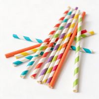 Pailles en papier dorées pour fêtes de Noël, mariages, anniversaires – Fournitures jetables pour boissons